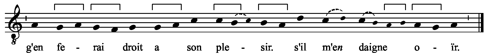 Refrain musical notation